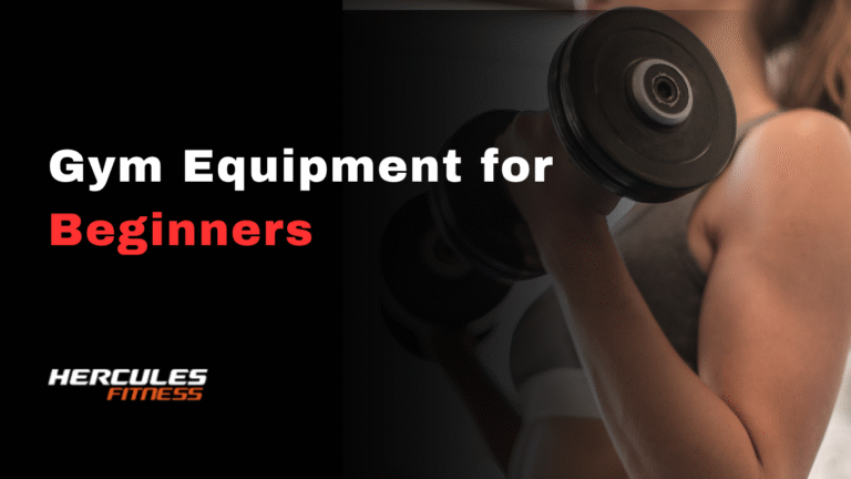 Gym equipment for beginners - treadmill, dumbbells, resistance bands, and home gym setup