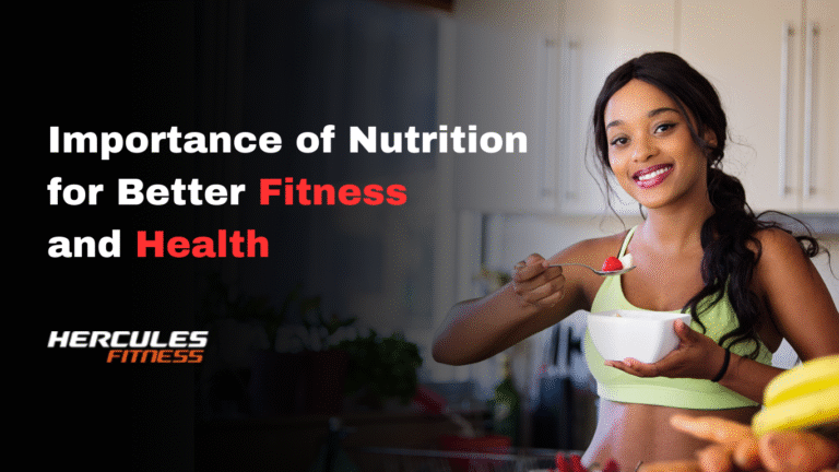 The Importance of Nutrition and Recovery for Better Fitness and Health